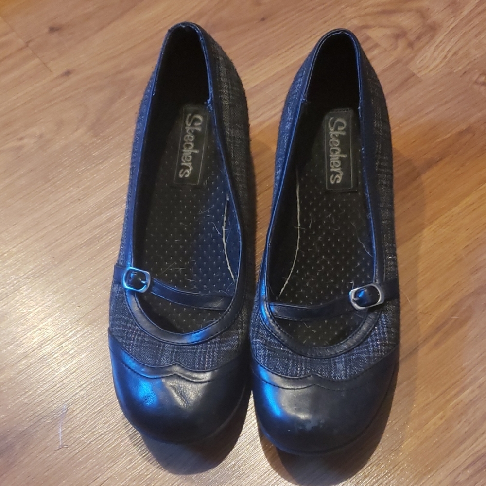 Skechers shoes clogs heels work shoe